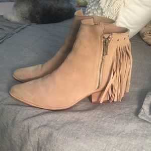 Matisse Suede Fringe Booties
